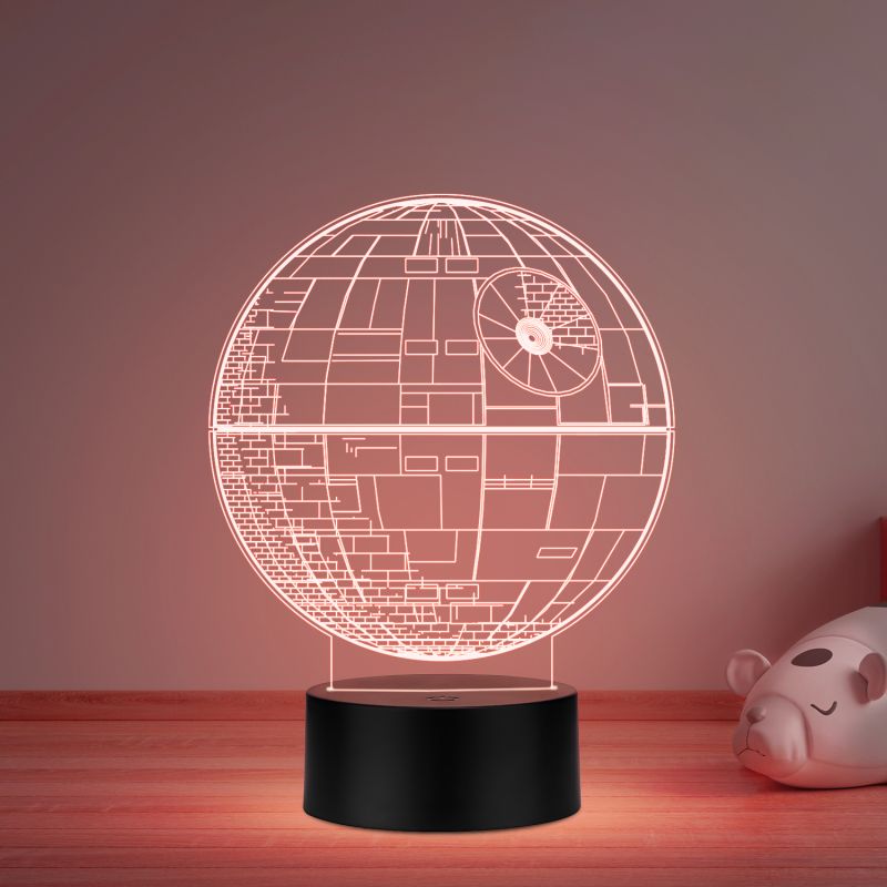 3D Illusion Star Wars Led Night Lamp 16 Color Changing Light with Remote Control Gift For kids